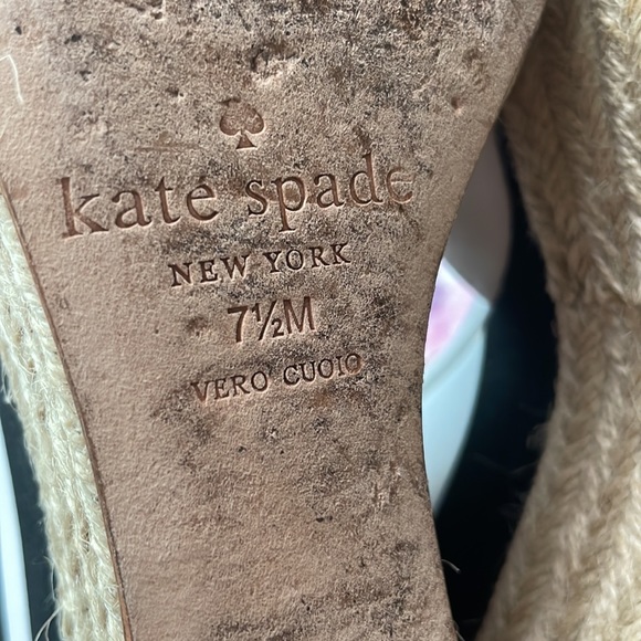 Kate Spade Deanna white vacchetta wedges - Picture 11 of 12